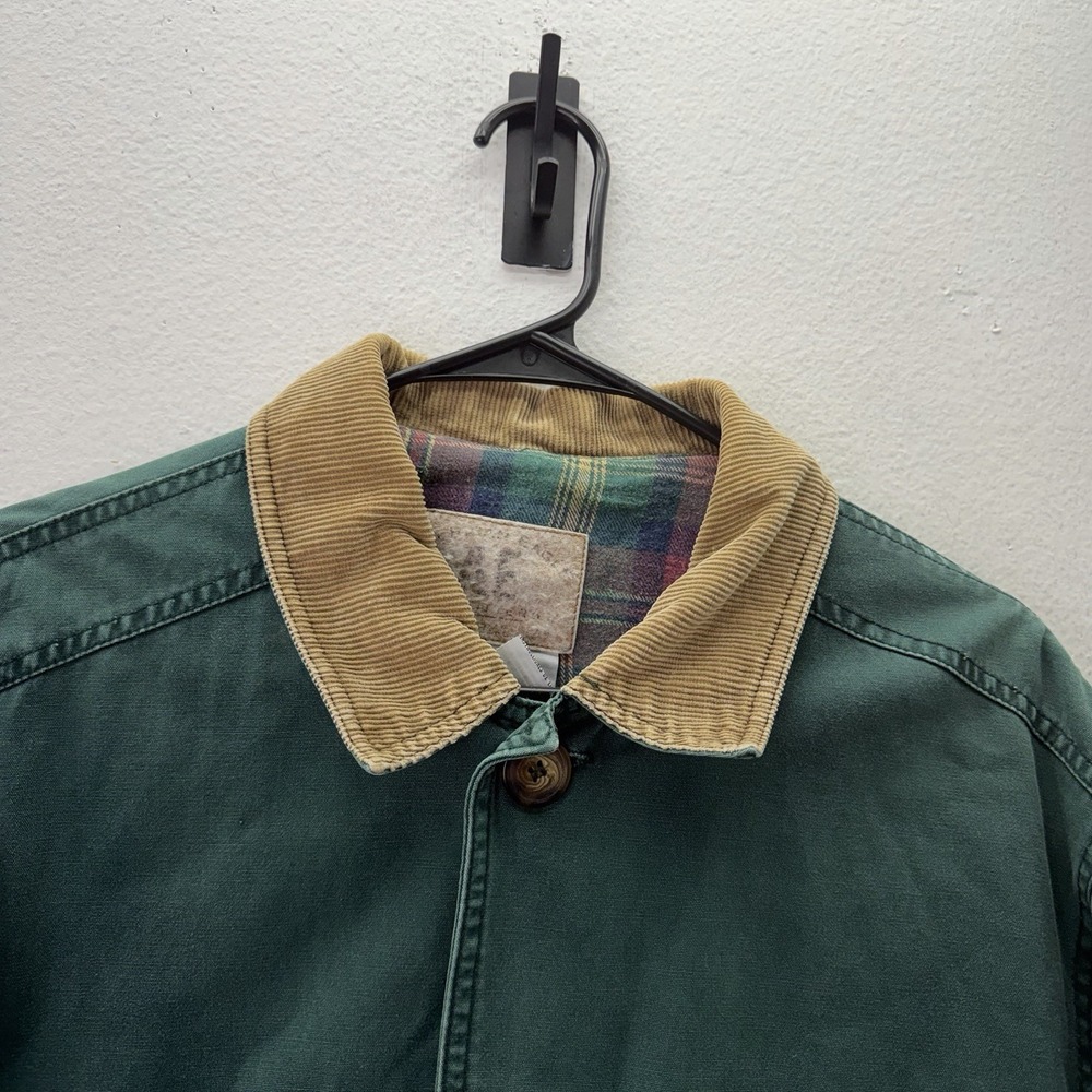 Vtg American Eagle Mens Barn Chore Coat Jacket S Corduroy Button 90's Grunge S - Picture 2 of 6